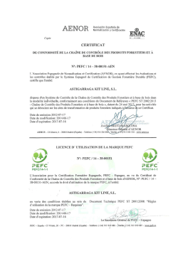 certificado pefc en frances