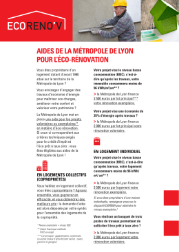 Guide des aides attribu&eacute;es par la M&eacute;tropole