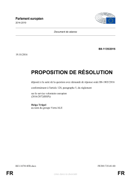 FR FR PROPOSITION DE R&Eacute;SOLUTION