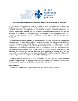 Organisations criminelles et terroristes : lorsque les