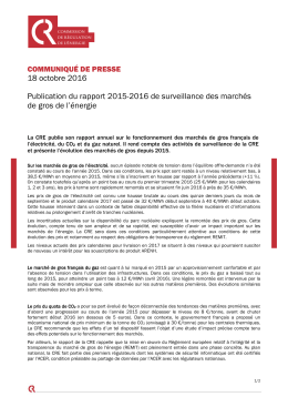 Consulter le communiqu&eacute; de presse