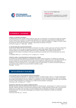 commerce / tourisme developpement durable