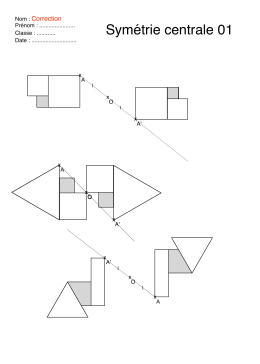 Sym&eacute;trie centrale 01