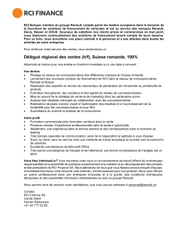 Délégué régional des ventes (h/f), Suisse romande, 100%