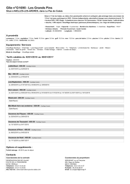 Version imprimable - Gîtes de France Pas de Calais
