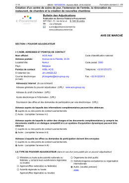 Cr&eacute;ation d`un centre de soins de jour, l`extension de l`entr&eacute;e, la