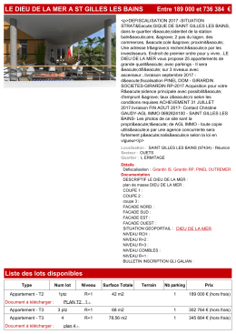 + T&eacute;l&eacute;charger l`offre en PDF