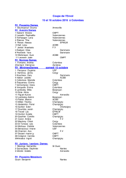 Coupe de l`Envol 15 et 16 octobre 2016 &agrave; Colombes R1