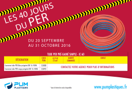 promotion PER - PUM Plastiques