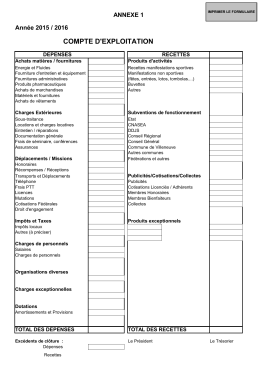 compte d`exploitation - Villeneuve-sur-Lot