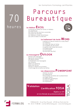 Parcours Bureautique