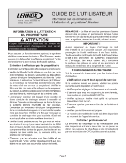 guide de l`utilisateur