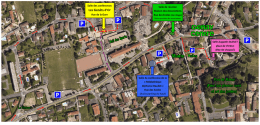 Télécharger le plan pour trouver les salles et les parkings de Genay