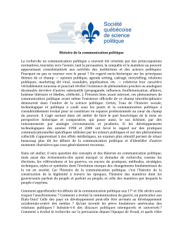Histoire de la communication politique