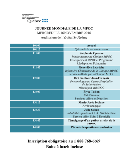 Conférence aux patients