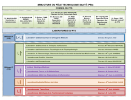 STRUCTURE DU P&Ocirc;LE TECHNOLOGIE SANT&Eacute; (PTS)