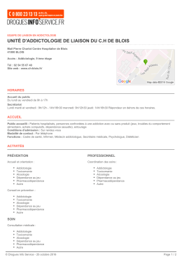 unit&eacute; d`addictologie de liaison du ch de blois