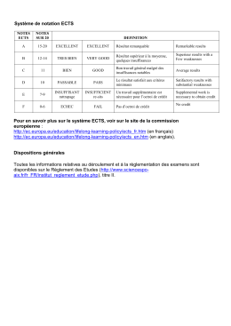 Système de notation ECTS