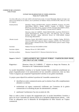 AMENAGEMENT DE L`ESPACE PUBLIC