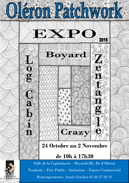 24 Octobre au 2 Novembre de 10h à 17h30