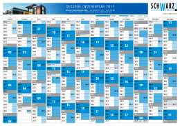 Dekadenkalender 2017 - SCHWARZ