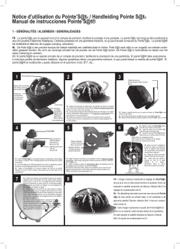 Notice d`utilisation du Pointe`S@t&reg; / Handleiding Pointe S@t