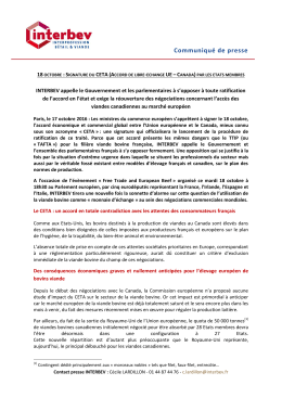 Communiqué de presse