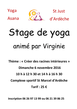 animé par Virginie - Saint