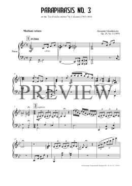 PREVIEW on the "Les Feuilles mortes" by J. Kosma (1905