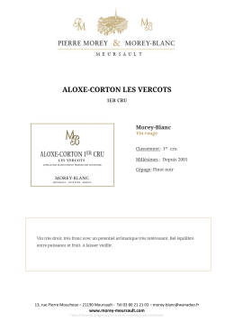 aloxe-corton les vercots