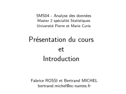 Présentation du cours