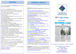 N° 7 Info Loisirs - Syndicat d`Initiative de Vauhallan