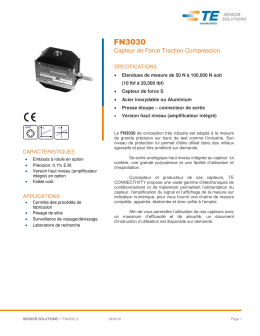 FN3030 Capteur de Force Traction Compression
