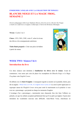 semaine 2