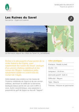 Les Ruines du Savel