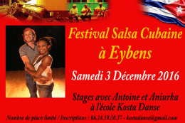 Samedi 3 Décembre à partir de 11h