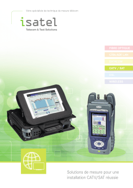 Prospectus CATV/SAT - ISATEL Electronic AG