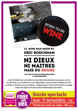 Eric Boschman spectacle au Centre Bohey &agrave; Doncols