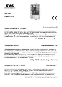 SHR-7 L3 - SVS Nachrichtentechnik