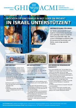 in israel unterstützen?