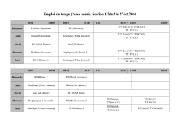 Emploi du temps (2eme année) Section 1/2du23u 27oct.2016