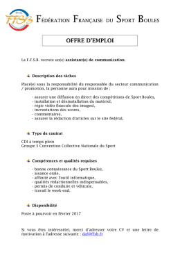 Profil Assistant de communication