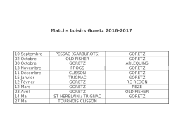Les Matchs 2016-2017