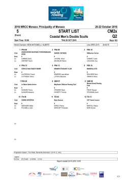 StartList Race 103 CM2x Q2