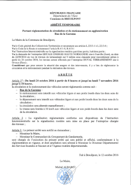 Page 1 RÉPUBLIQUE FRANÇAISE Département de l`Eure