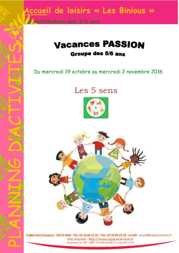 5/6 ans - Espacevie-Hem