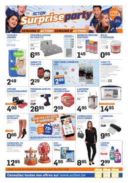 Consultez toutes nos offres sur www.action.be