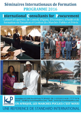 International Consultants for Procurement