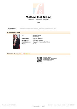 Nessun dorma [Turandot] - Free