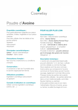 Poudre d`Avoine